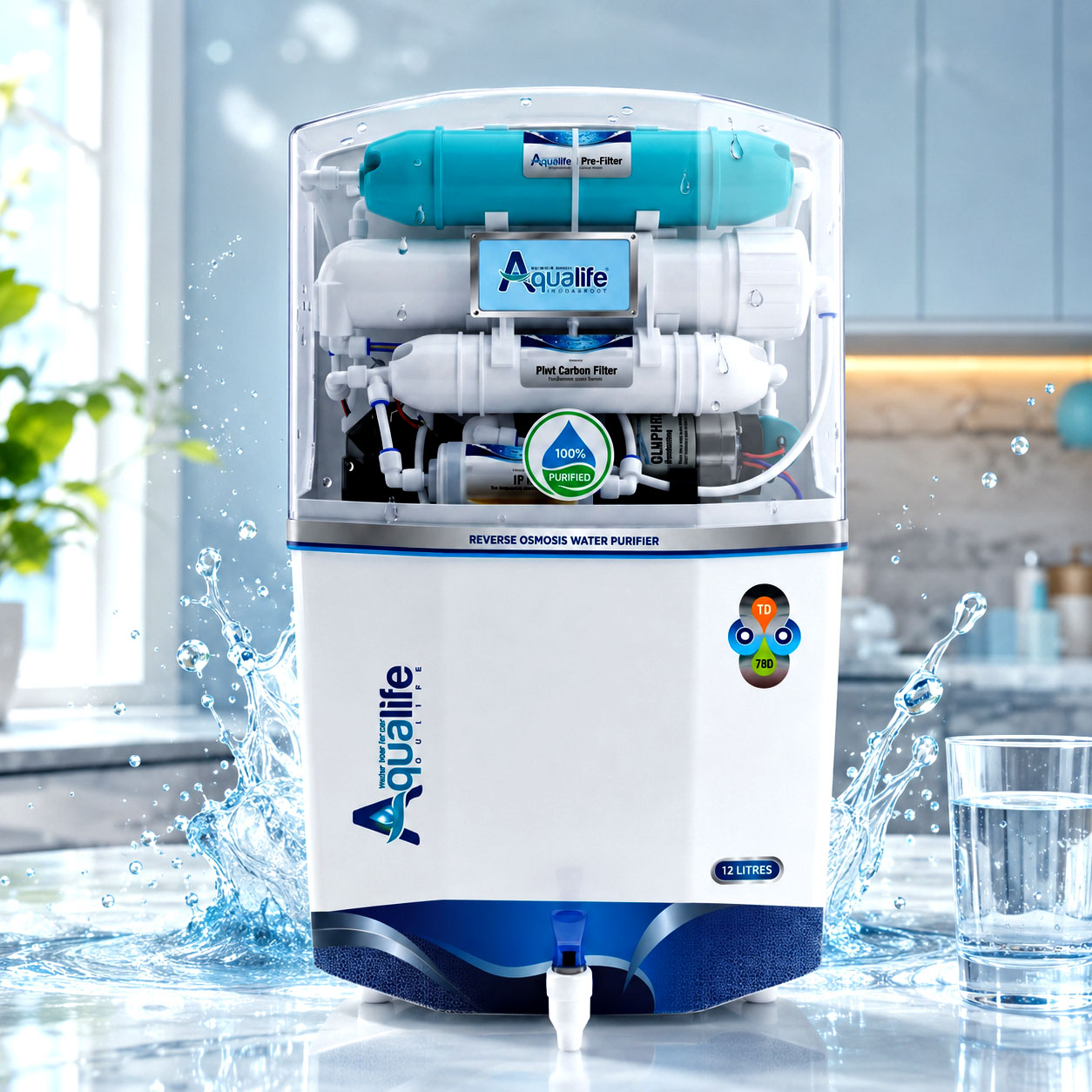 AquaLife domestic RO water filtration system